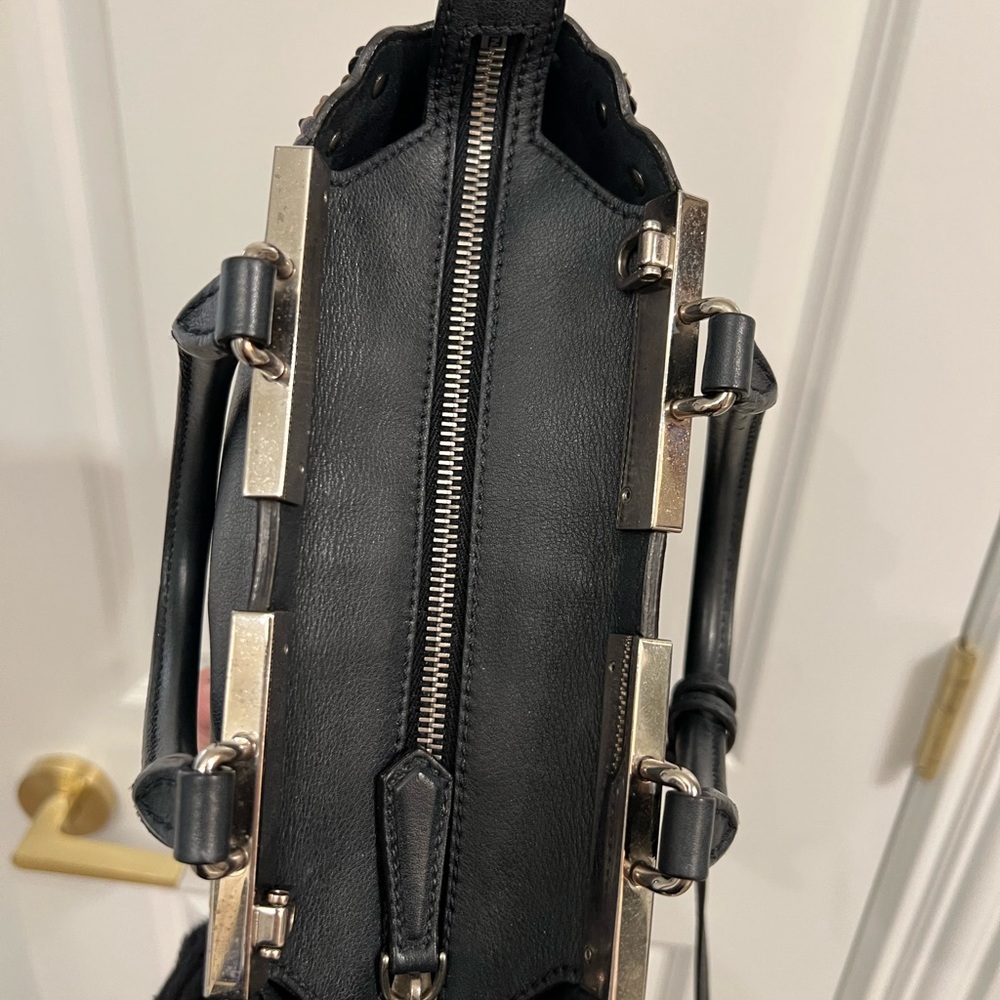 Fendi 3Jours navy blue leather mini bag - Picture 5 of 12